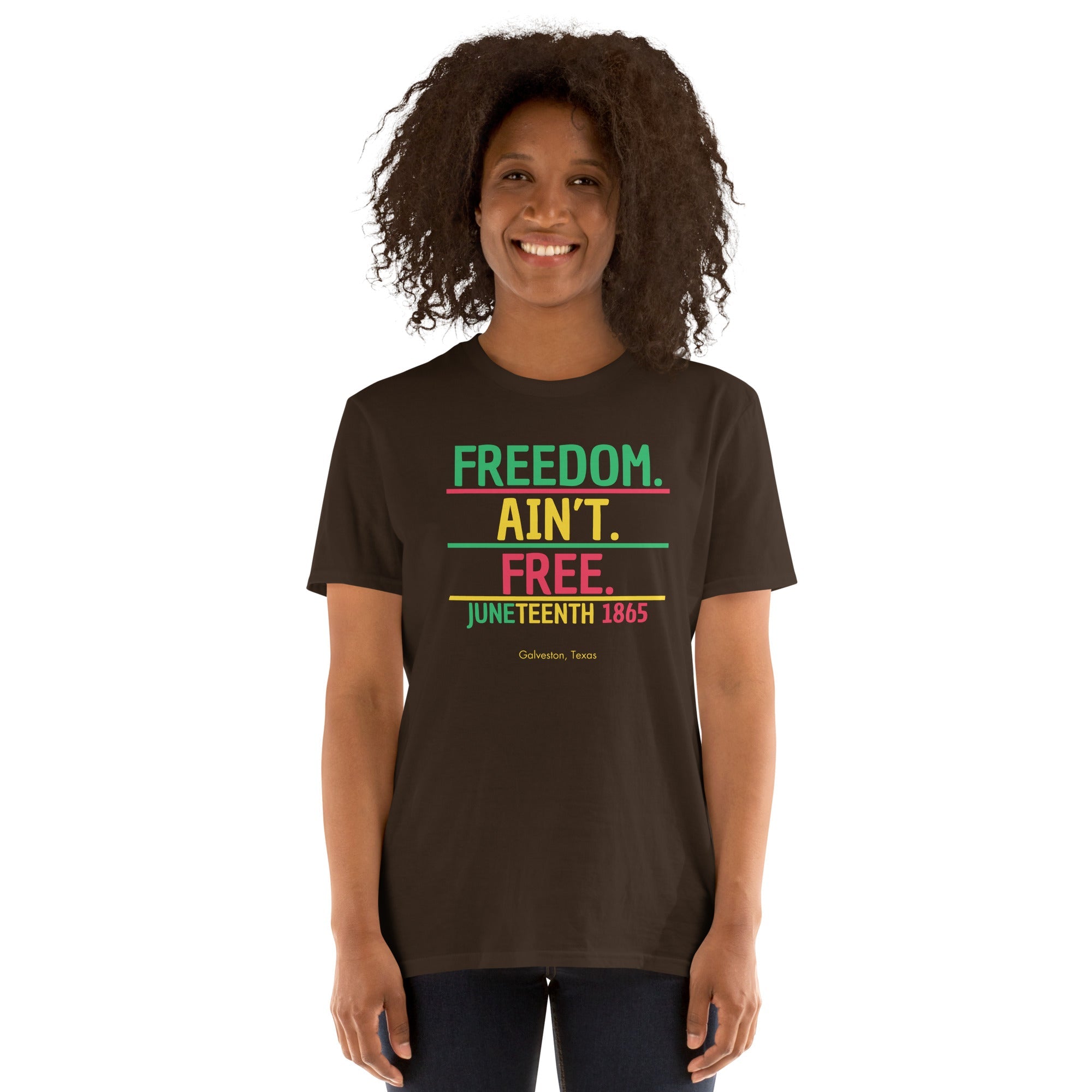 Freedom Ain't Free Black Tee, Juneteenth Tribute Tshirt, Black Freedom Shirt, Statement Black History Shirt - ERODA Lifestyles