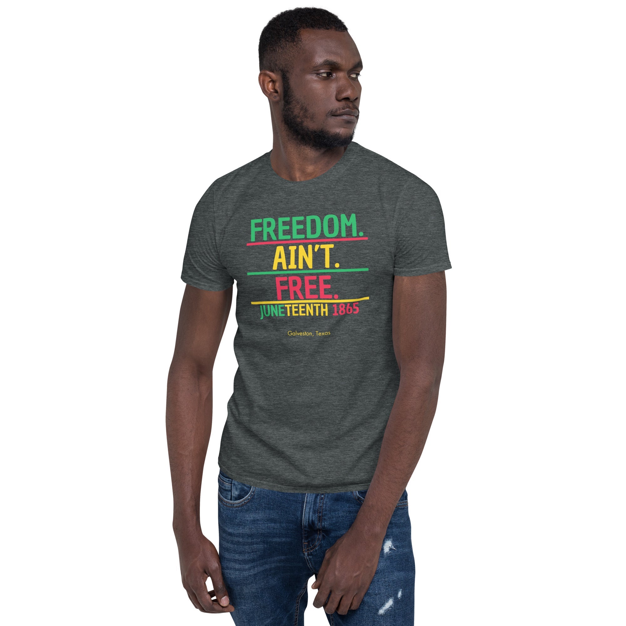 Freedom Ain't Free Black Tee, Juneteenth Tribute Tshirt, Black Freedom Shirt, Statement Black History Shirt - ERODA Lifestyles